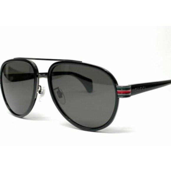 🔥 NEW MEN'S GUCCI BLACK POLARIZED SUNGLASSES - Picture 1 of 5
